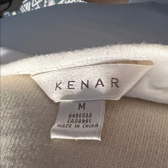 Kenar White Drape Neck Blouse - Picture 2 of 7